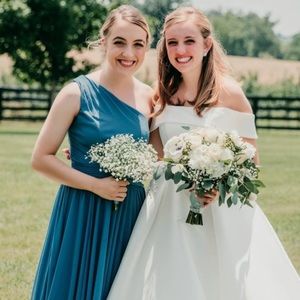 David’s Bridal bridesmaid dress.